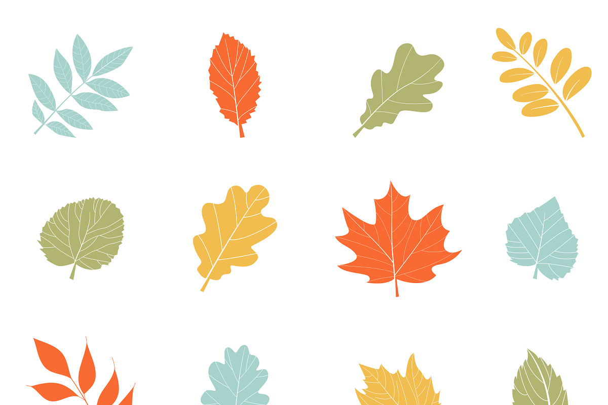 Vector autumn leaves. in Graphics - product preview 8