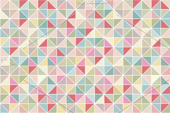 Swatches of mosaic seamless patterns in Patterns - product preview 12