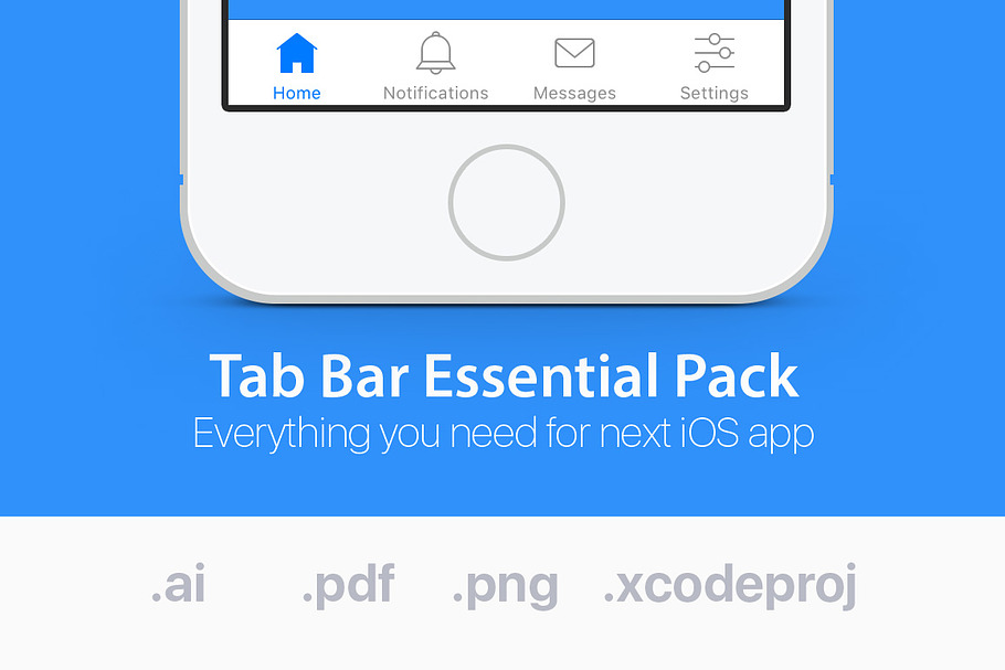 iOS Tab Bar Icons - Essential Pack