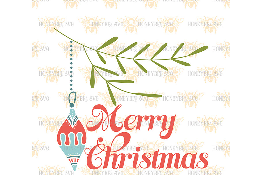Merry Christmas Ornament in Illustrations - product preview 8