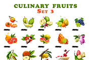 Culinary fruits set  part 3