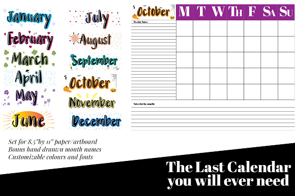 The Last Calendar You'll Ever Need in Templates - product preview 1