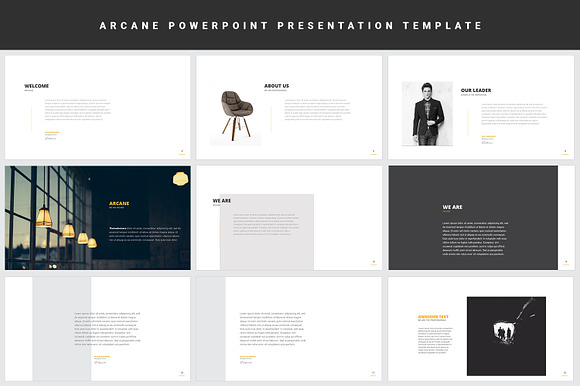 Arcane Powerpoint Presentation in PowerPoint Templates - product preview 2