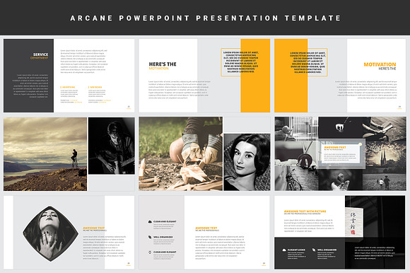 Arcane Powerpoint Presentation in PowerPoint Templates - product preview 4