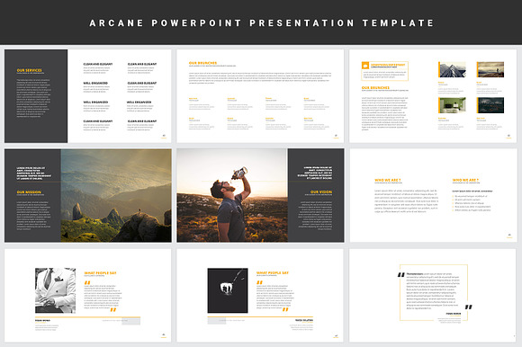 Arcane Powerpoint Presentation in PowerPoint Templates - product preview 6