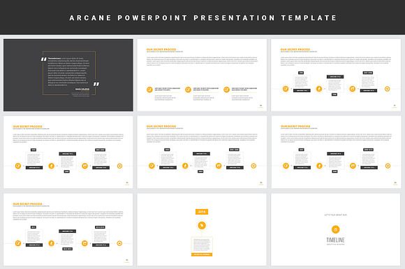 Arcane Powerpoint Presentation in PowerPoint Templates - product preview 7