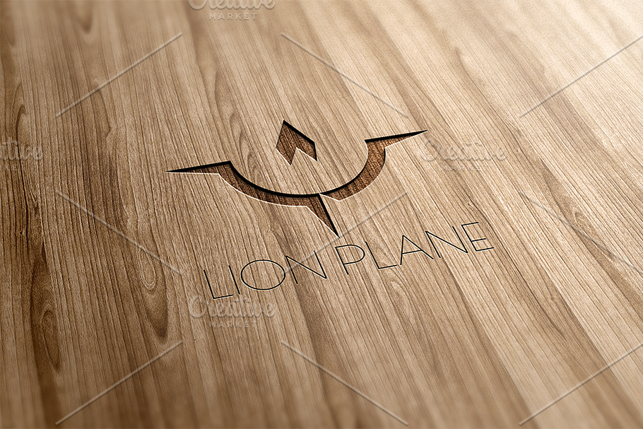 Lion Plane Logo Design in Logo Templates - product preview 8