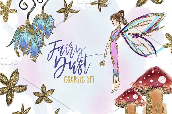 Glitter Fairy Clipart