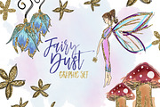 Glitter Fairy Clipart