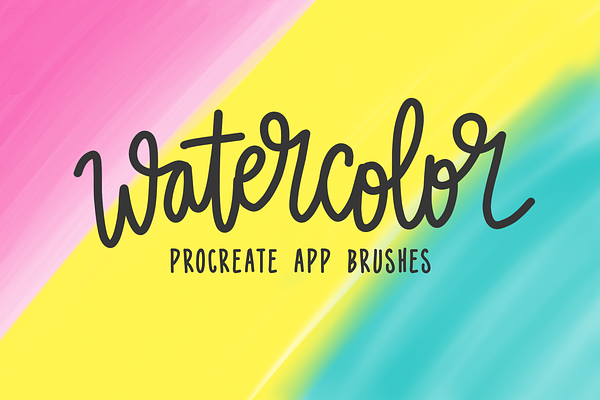 Procreate Watercolor 4-Brush Bundle