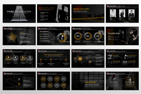 Crime Presentation  in Presentation Templates - product preview 1