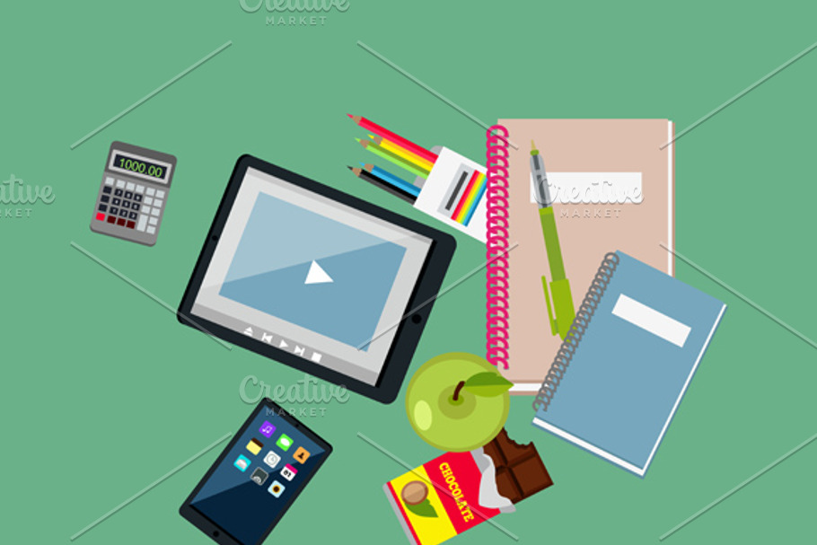 Education Items in Illustrations - product preview 8