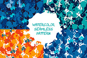 Set of 4 seamless patterns.
