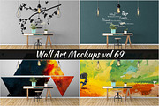 Wall Mockup - Sticker Mockup Vol 69