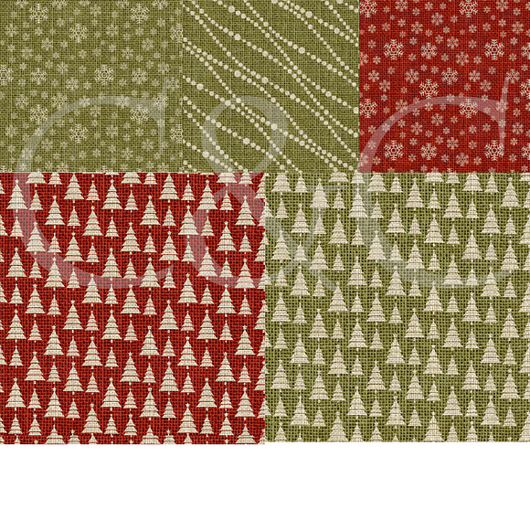 Christmas Burlp Digital Paper Pack18 in Patterns - product preview 3