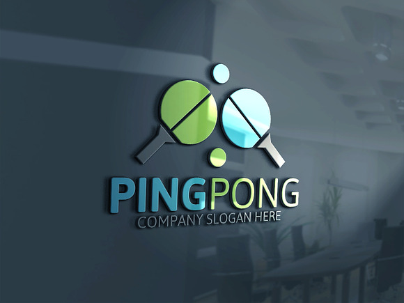 Ping Pong Logo in Logo Templates - product preview 3