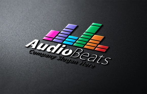 Audio Beats Logo in Logo Templates - product preview 1