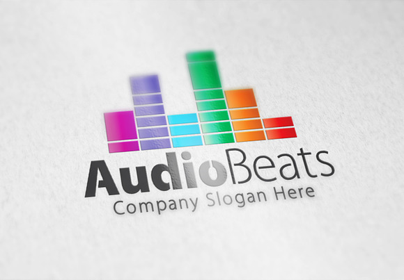 Audio Beats Logo in Logo Templates - product preview 2