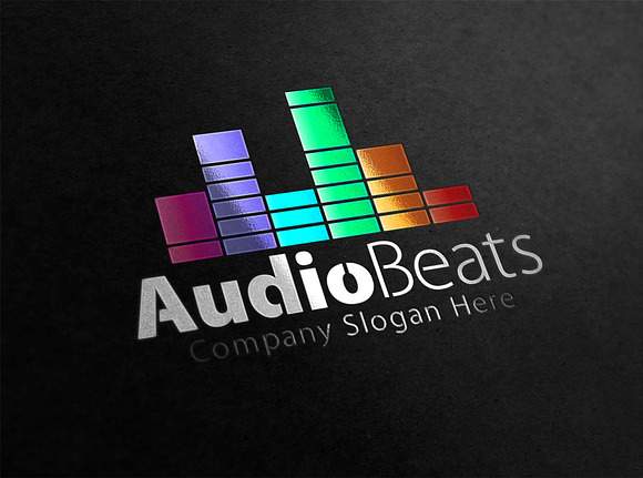 Audio Beats Logo in Logo Templates - product preview 3