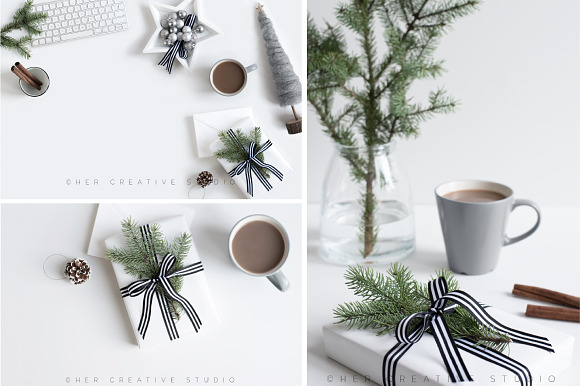Holiday Stock Bundle Grey in Mobile & Web Mockups - product preview 1