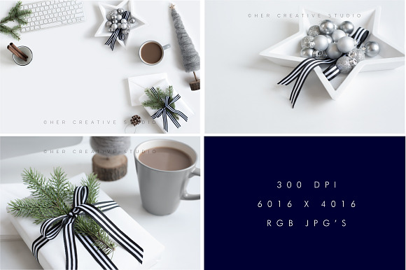 Holiday Stock Bundle Grey in Mobile & Web Mockups - product preview 2