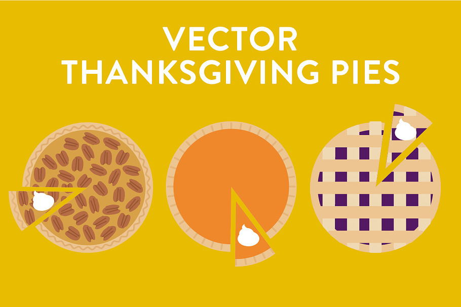 Vector Thanksgiving Pies in Thanksgiving Icons - product preview 8