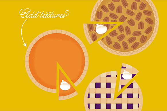 Vector Thanksgiving Pies in Thanksgiving Icons - product preview 4