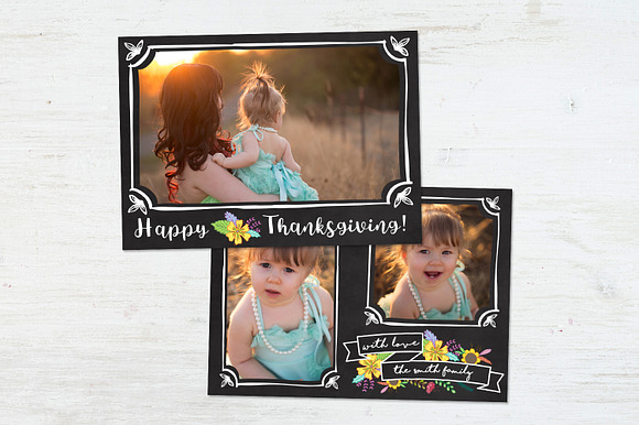 Thanksgiving Card | Chalk Frames in Card Templates - product preview 2