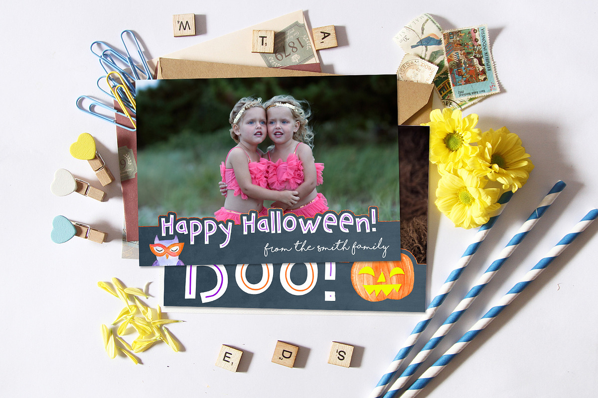Halloween Card | Cute & Thrilling in Card Templates - product preview 8