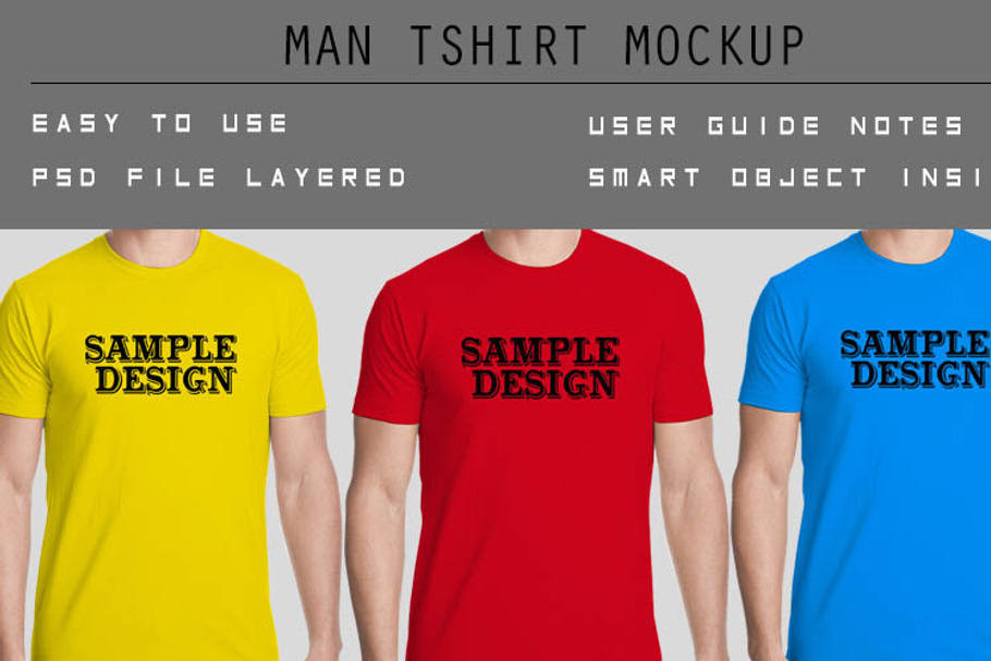 Man T-shirt Mockup in Product Mockups - product preview 8