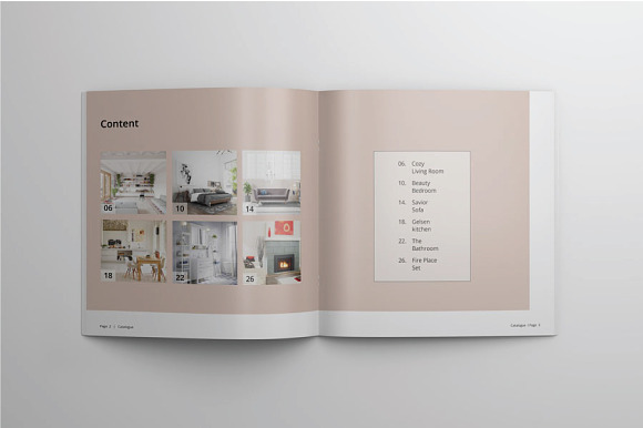 Square Catalogue Template Vol.I in Brochure Templates - product preview 1