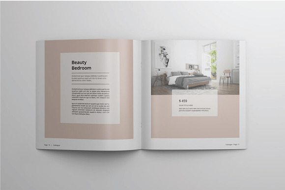 Square Catalogue Template Vol.I in Brochure Templates - product preview 3