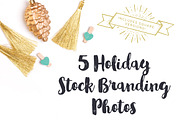 Gold & Mint Holiday Brand Photos