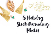 Gold & Green Holiday Brand Photos