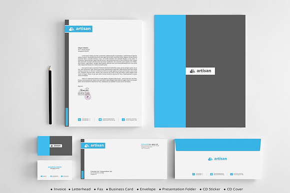 Corporate Identity Bundle in Stationery Templates - product preview 4