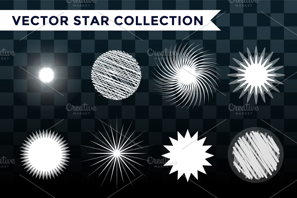 Star burst, star logo vector in Illustrations - product preview 8