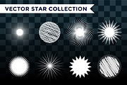 Star burst, star logo vector