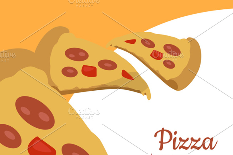 Pizza Banner in Illustrations - product preview 8