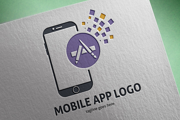 Mobile App Logo in Logo Templates - product preview 1