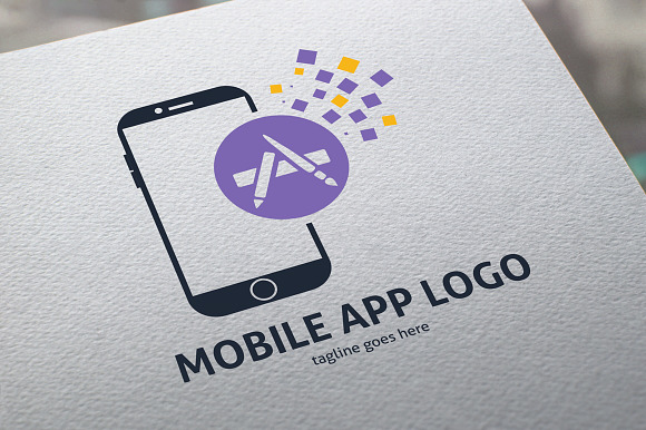 Mobile App Logo in Logo Templates - product preview 3