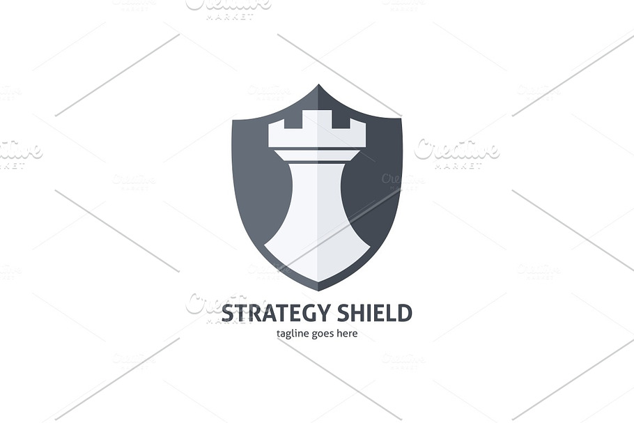 Strategy Shield Logo in Logo Templates - product preview 8