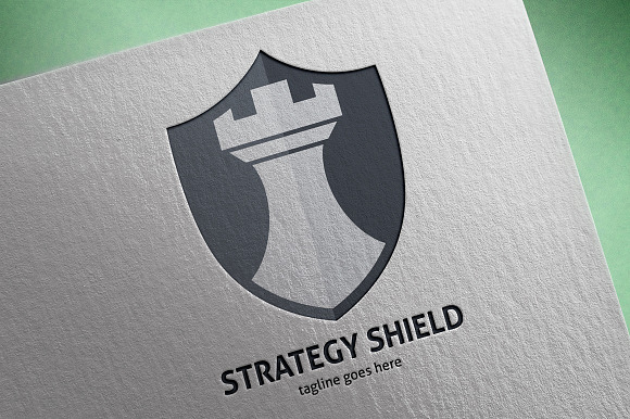 Strategy Shield Logo in Logo Templates - product preview 3