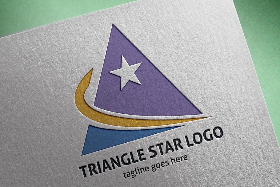 Triangle Star Logo in Logo Templates - product preview 8