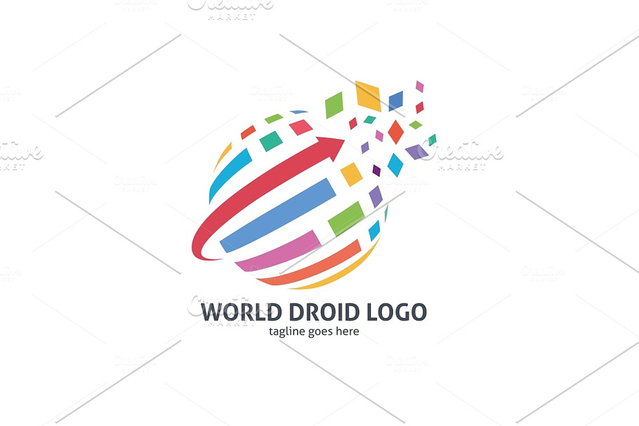 World Droid Logo in Logo Templates - product preview 8