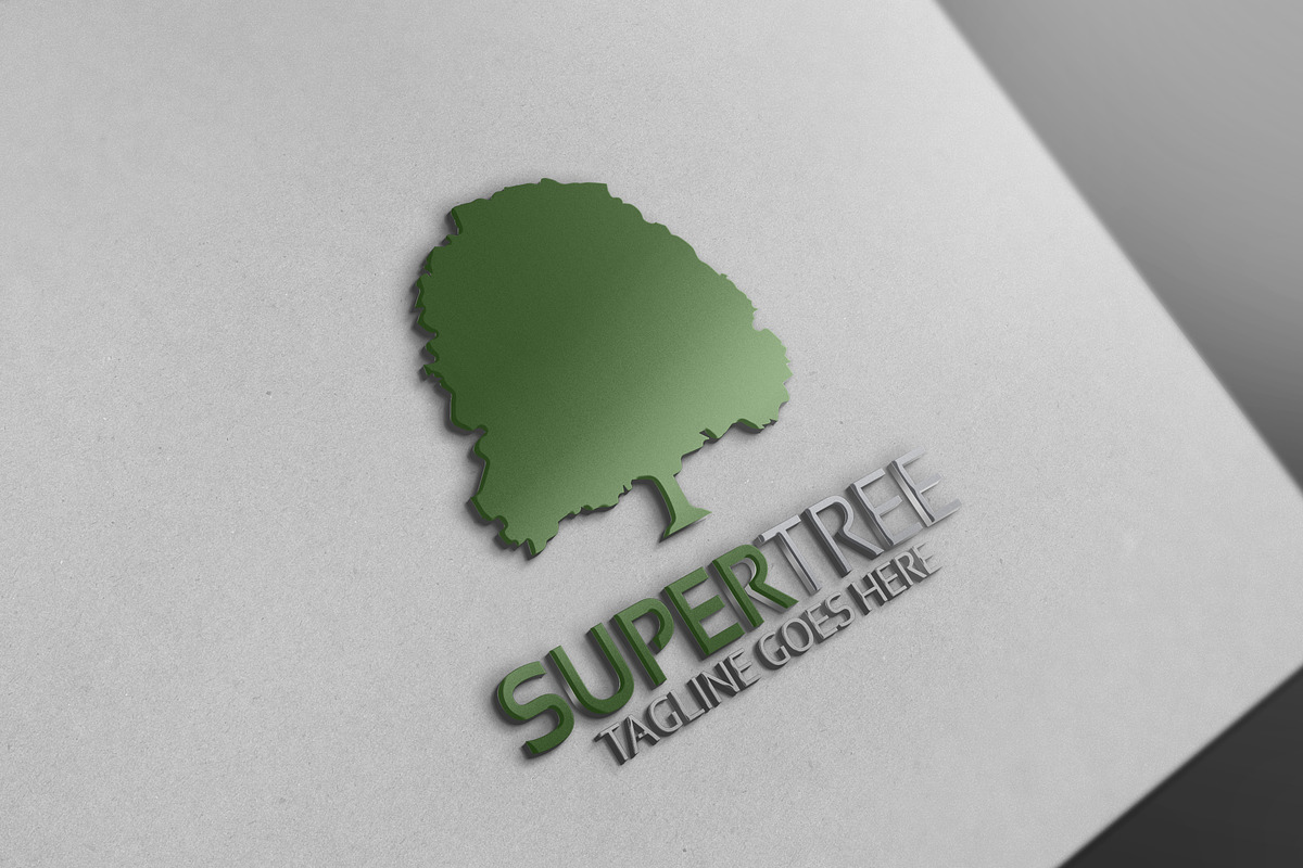 Super Tree Logo in Logo Templates - product preview 8