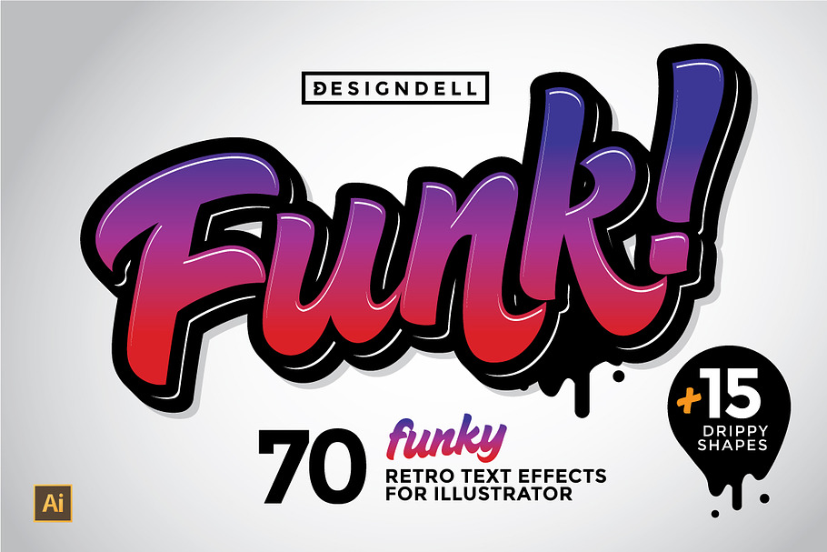 Funk Graphic Styles in Photoshop Layer Styles - product preview 8