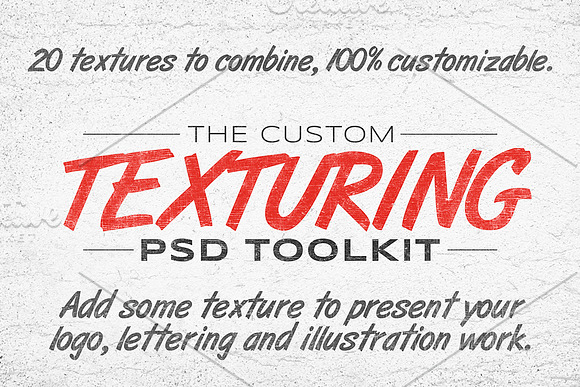 The Custom Texturing PSD Toolkit in Photoshop Layer Styles - product preview 2