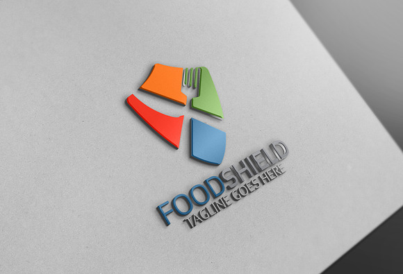 Food Shield Logo in Logo Templates - product preview 1
