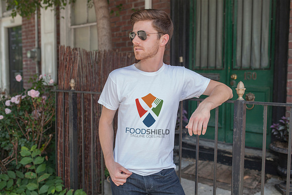 Food Shield Logo in Logo Templates - product preview 4