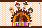 Thankful Day Digital Clipart
